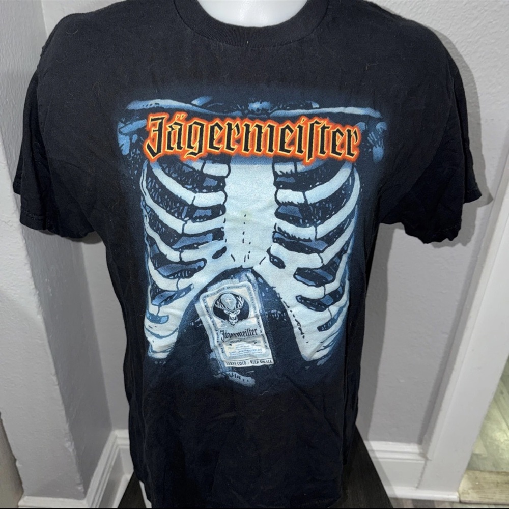 Jagermeister Black Skeleton Graphic Tee